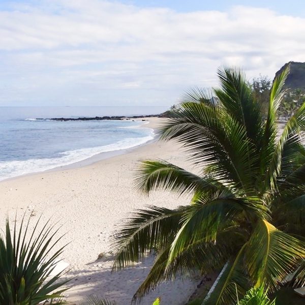 Smukke sandstrande langs kysten på La Réunion