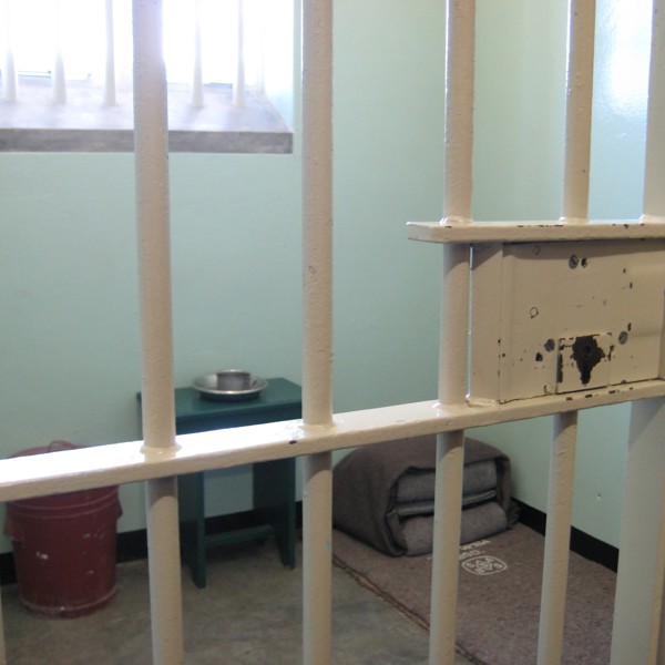 Fængselscelle, Robben Island, Cape Town, Sydafrika