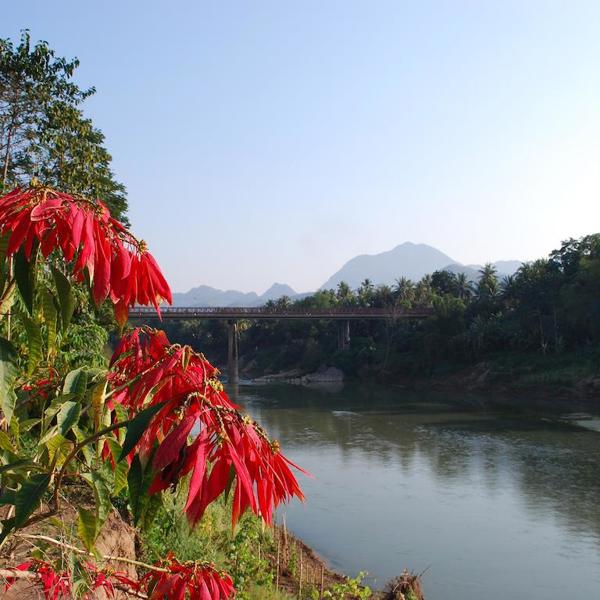 Udsigt over floden fra hotellet