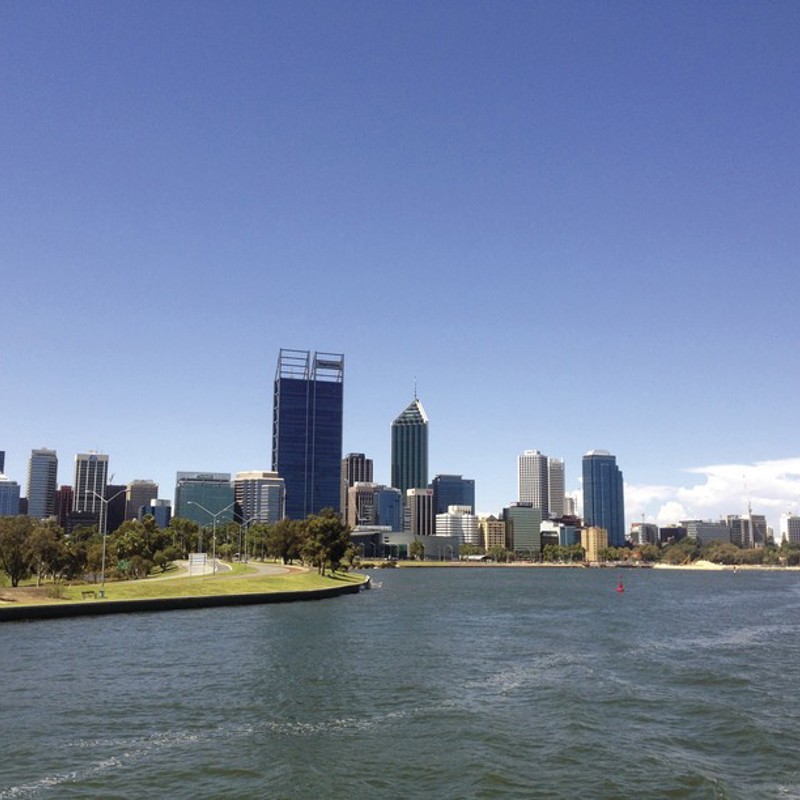 Perth, skyline, Australien