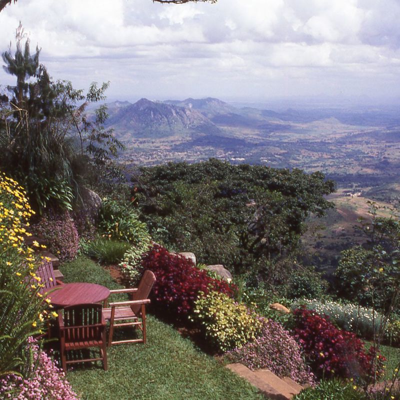 Den flotte udsigt over Zomba i Malawi