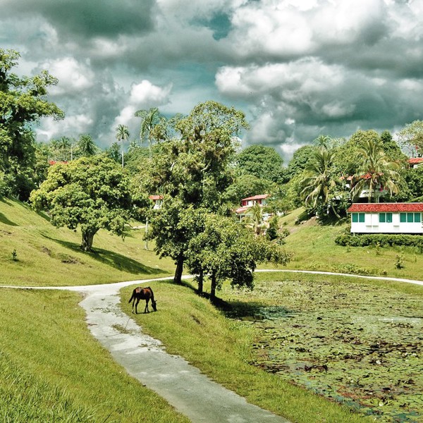 En dyster himmel ved Las Terrazas, Cuba