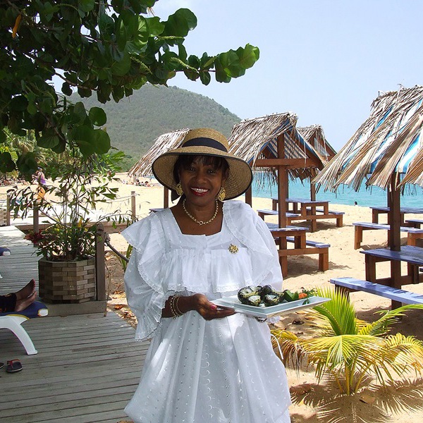 Lokal serverer forfriskninger