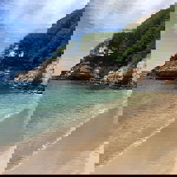 Strand på Tarrafal i Kap Verde