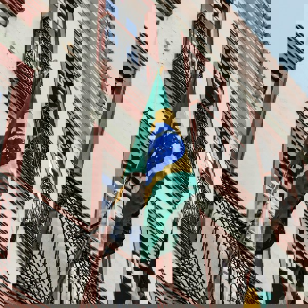 Bygning i Sao Paulo, Brasilien