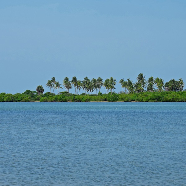 Udsigt ud over vandet, Kalpitiya, Sri Lanka