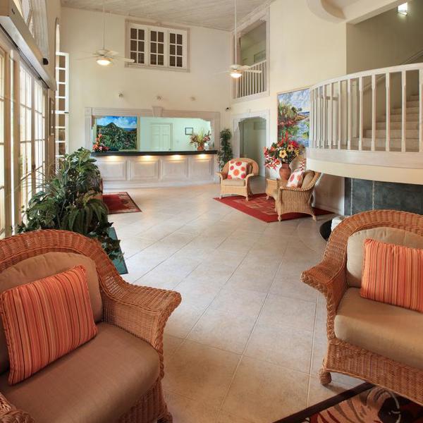 Receptionen på Coral Sands på Barbados