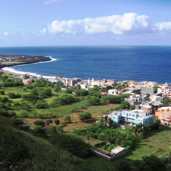 Kysten langs Maio på Kap Verde