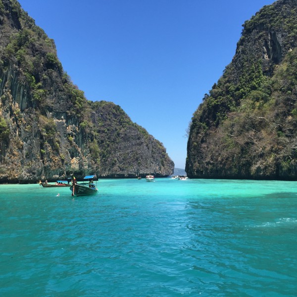 Long tail boats, Phang Nga Bay, Thailand