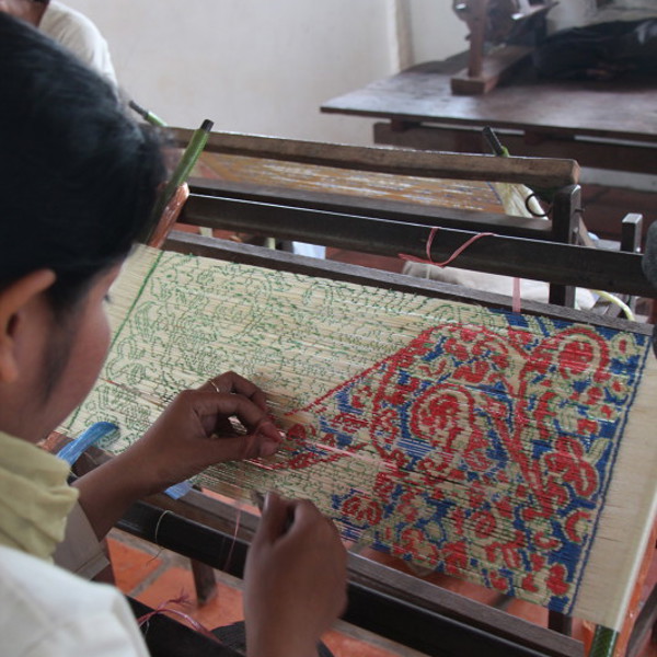 Silkefarm ved Siem Reap