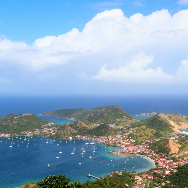 Udsigt over Guadeloupe set fra oven