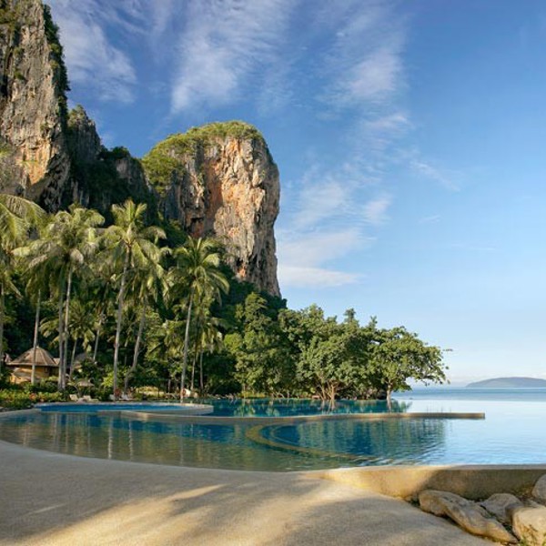 Infinity pool, Rayvadee, Krabi Thailand