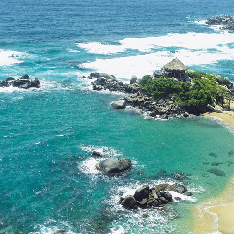 Tayrona Nationalpark i Colombia