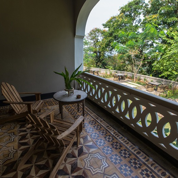 udsigt fra terrassen