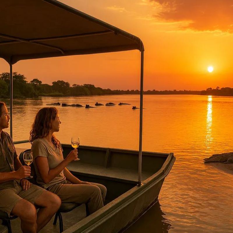 Nyerere Nationalpark - solnedgangscruise