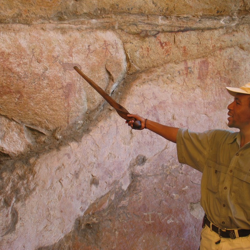 Hulemalerier, Namibia rejse