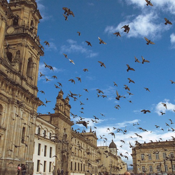 Koloniale bygninger i Bogotá