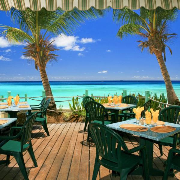 Restaurant med havudsigt