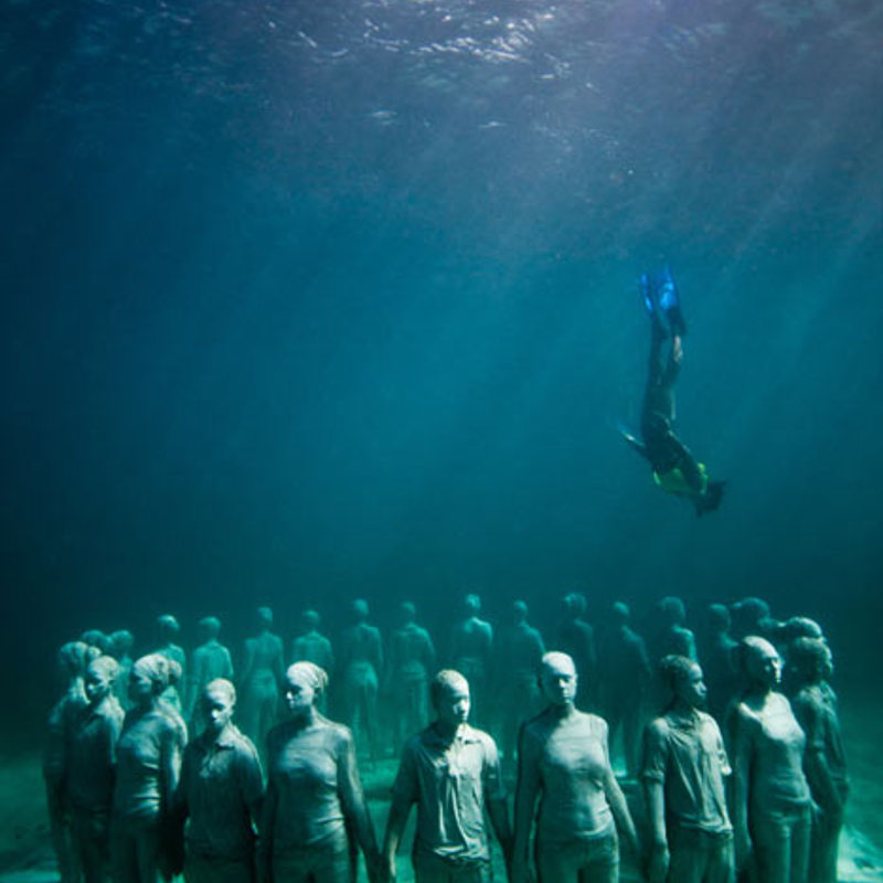 Kunstværk i Grenada Underwater Sculpture Park