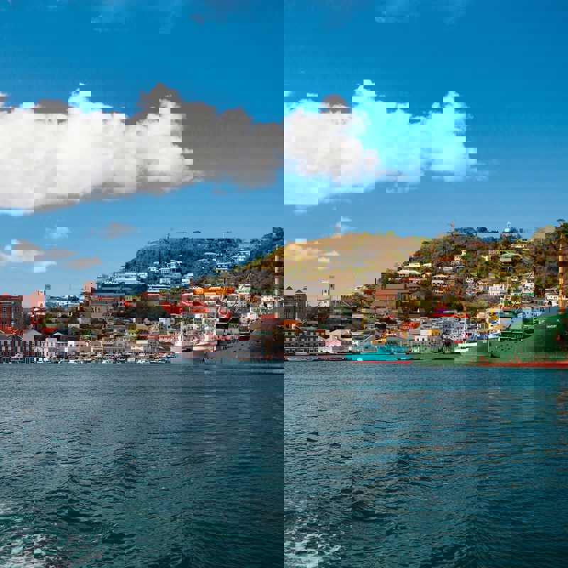 Elaine Brewer fra havet på Grenada