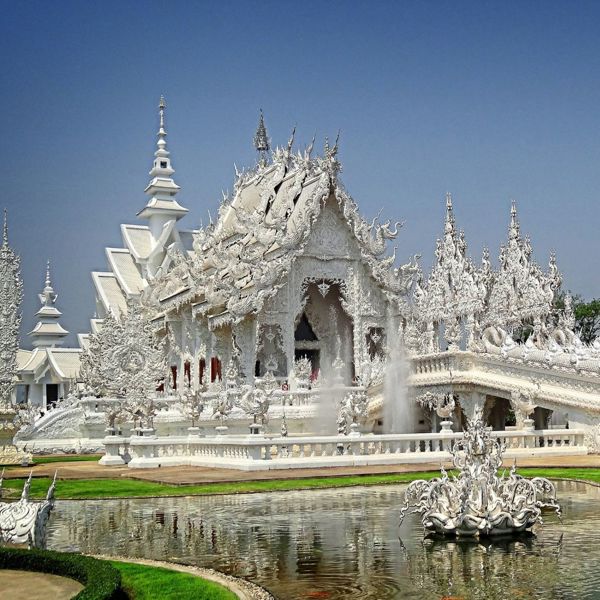 Det Hvide Tempel I Chiang Rai, Thailand