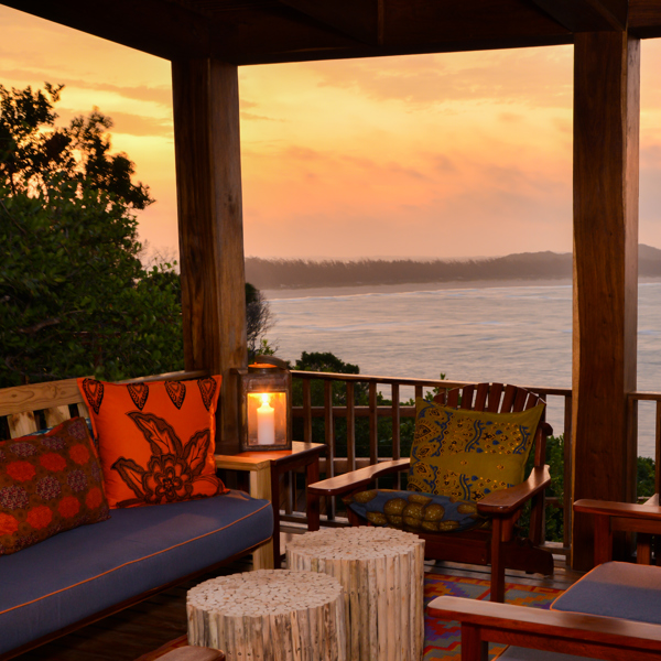 Loungeområde om aftenen