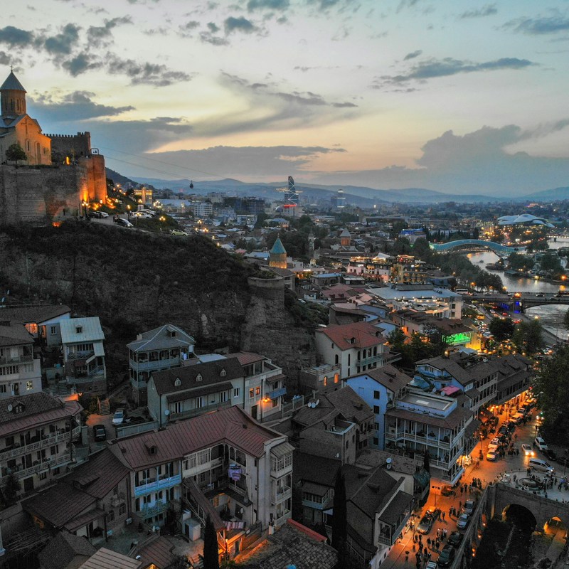 Georgiens hovedstad, Tblisi.