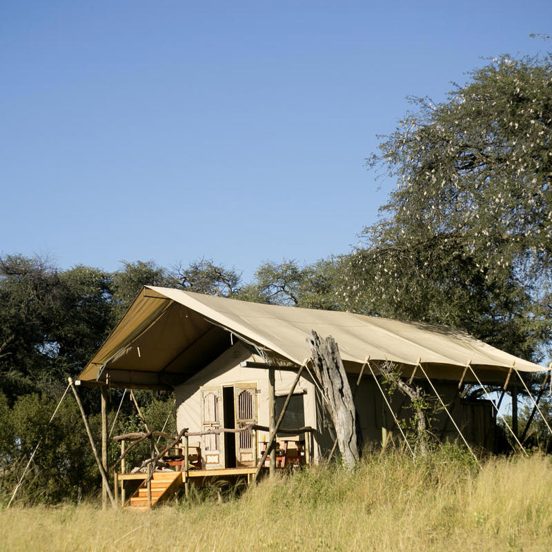 Canvas telt ved Somalisa