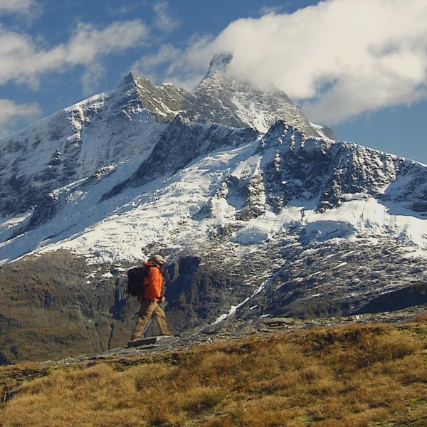 Fantastisk vandring i New Zealand. Her i Mount Aspiring, Lake Wanaka.